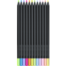 Black Edition Colour Pencils 12's Neon & Pastel Colours