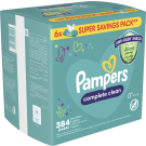 Pampers Baby Fresh Wipes (6 x 64)
