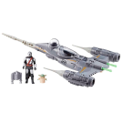 Star Wars 10cm Mandalorian and Starfighter 