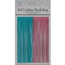 FOIL CURTAIN BACKDROP - PINK/BLUE 