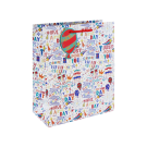 Large Happy Birthday Doodles & Text Gift Bag