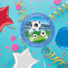 Reusable Soccer Fans Party Plate 21cm