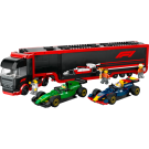 LEGO City F1 Truck with RB20 & AMR24 F1 Cars (60445)