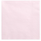 NAPKINS 3 PLY LIGHT POWDER PINK - 20PCS