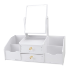 Glow Up Wooden Storage Box With Mirror 