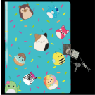 Squishmallow A5 Diary with Lock & Key 