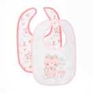 Fashionation 2PK Jersey Bibs - Cat