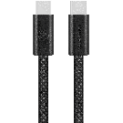 Volkano Weave Series 60w USB C To USB C 1.2m Black Cable