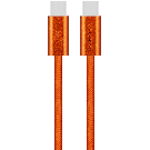 Volkano Weave Series 60W USB C To USB C 1.2m Orange