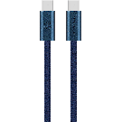 Volkano Weave Series 60w USB C to USB C 1.2m Blue Cable