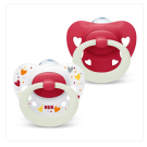 NUK Signature Night Silicone Soother (0-6 Months) - 2 Pack