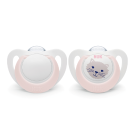 NUK Silicone Star Soother (0-6 Months) - 2 Pack