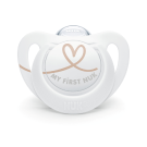 NUK Silicone Star Soother White Size (0 Months) - 1 Pack
