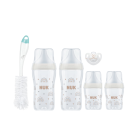NUK Perfect Match Newborn Set – Baby Bottles & Dummy for 0+ Months - Rainbow