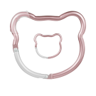 Stroller Hooks 2 Pack Bear Shape - Pink