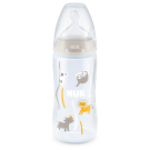 NUK First Choice Temperature Control Silicone Teat Bottle 300ml- Neutral