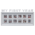My First Year Photo Frame - White