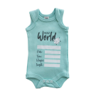 Hello World Baby Vest - Teal