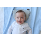 Snuggletime 3D Flat Head Baby Pillow - Grey - 26 x 23 x 3cm