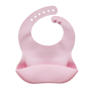 Snuggletime - Silicone Bib with Food Pouch - Pink