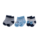 Snuggletime Socks 3pk - Blue - 0 to 6 months