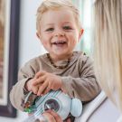 Back to Nature Teether & Spinning Rattle Toy - Racoon