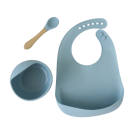 Silicone Feeding 3piece Set - Blue