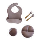 Silicone Feeding Set 5pc - Pink
