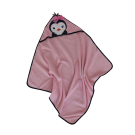 Snuggletime Character Hooded Towel - Pink Penguin