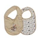 Snuggletime Bibs 2PK - Natural Giraffe
