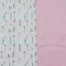 Snuggletime Swaddling Receiver Blanket 2PK - Pink Flowers