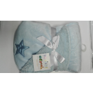 2ply embossed blanket-Blue star