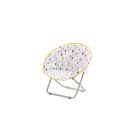 CHEVRON YELLOW SAUCER CHAIR 