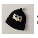 Babies R Us - Black Owl Beanie