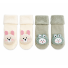 Animals 2pk Towelling socks