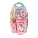 Flashing Toothbrush with Cup & Cap - Unicorn