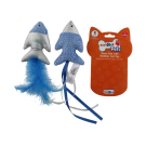 Toys R Us Pets Cat 2pk Fish with Feather Shiny Toy