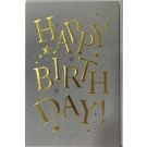 Happy Birthday Gold Greeting Card