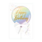 Sweet Balloon Bling & Bow Birthday Card