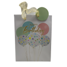 Happy Birthday Pastel Balloons Medium Gift Bag