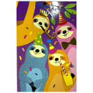 Greetings Card - Colourful Sloths Card