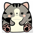 Greetings Card - Chonky Cat Card