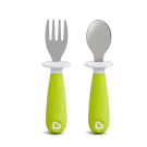 Munchkin Raise Toddler Fork & Spoon Set - Green