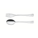 Tramontina - Baby Friends stainless steel children's flatware set with glossy finish and relief pattern - 2 pieces