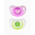 2pk Soother Air + Case 6-16m - Girl