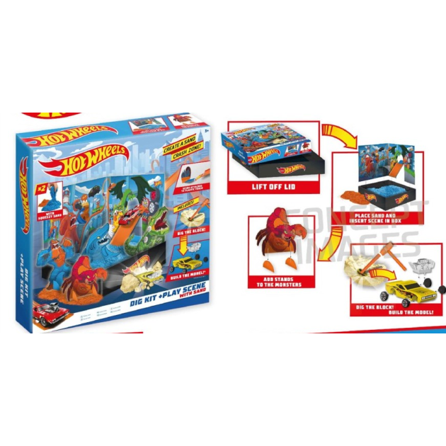 Hot Wheels Dig Kit With Sand | Babies R Us Online