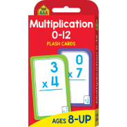 School Zone Flash Cards Multiplication 0-12 Pack