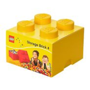 Storage Brick 4 Knob (25cm) - Yellow