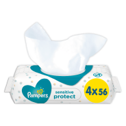 Sensitive Baby Wipes 4 x 56 Pack