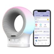 Eclipse+ - Smart Wi-Fi Portable Audio Monitor and Soother with Night Light, BT Speaker and Digital Clock